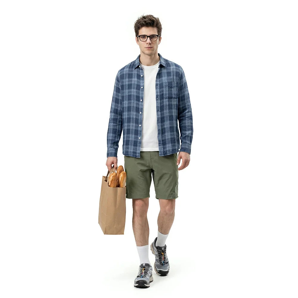 ROCKBROS Heren Zomershort Army Groen