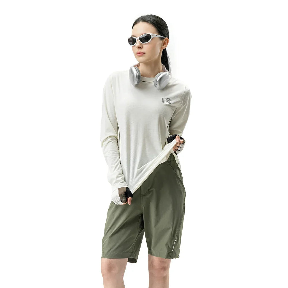 ROCKBROS Heren Zomershort Army Groen