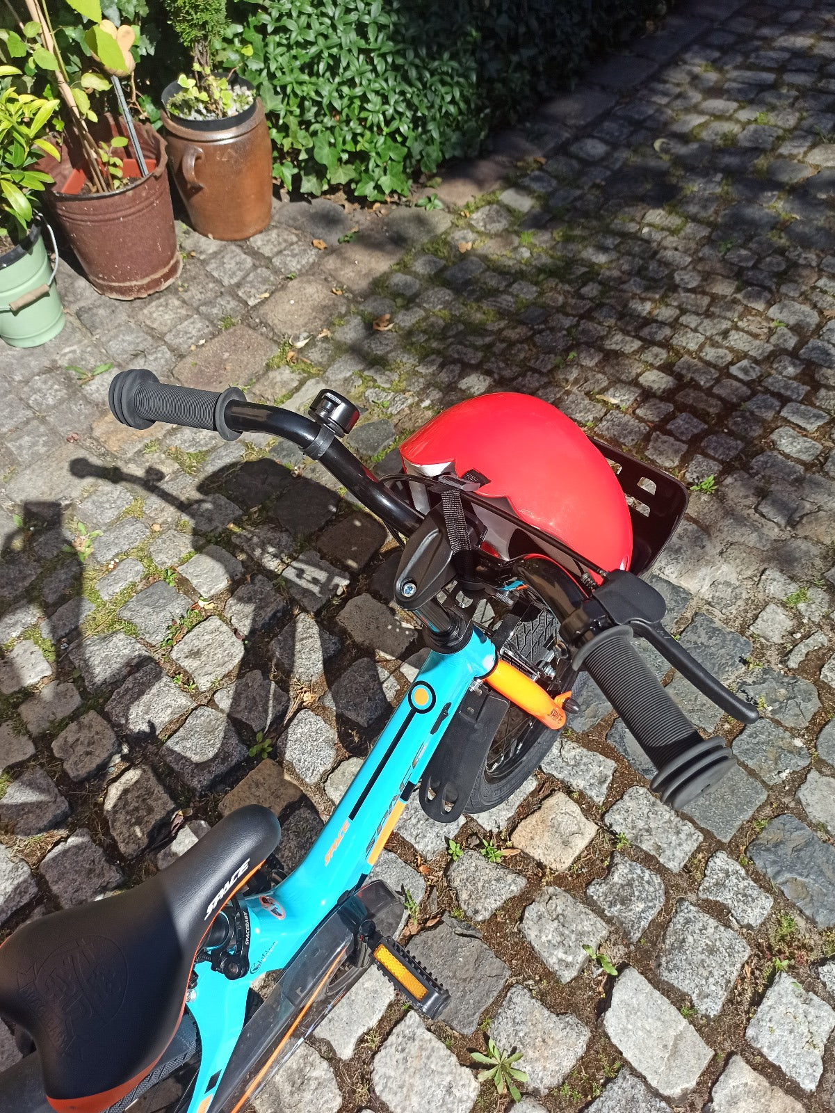 SKYS kinderfiets van 3 t/m 9 jaar 14/16/18 inch blauw oranje