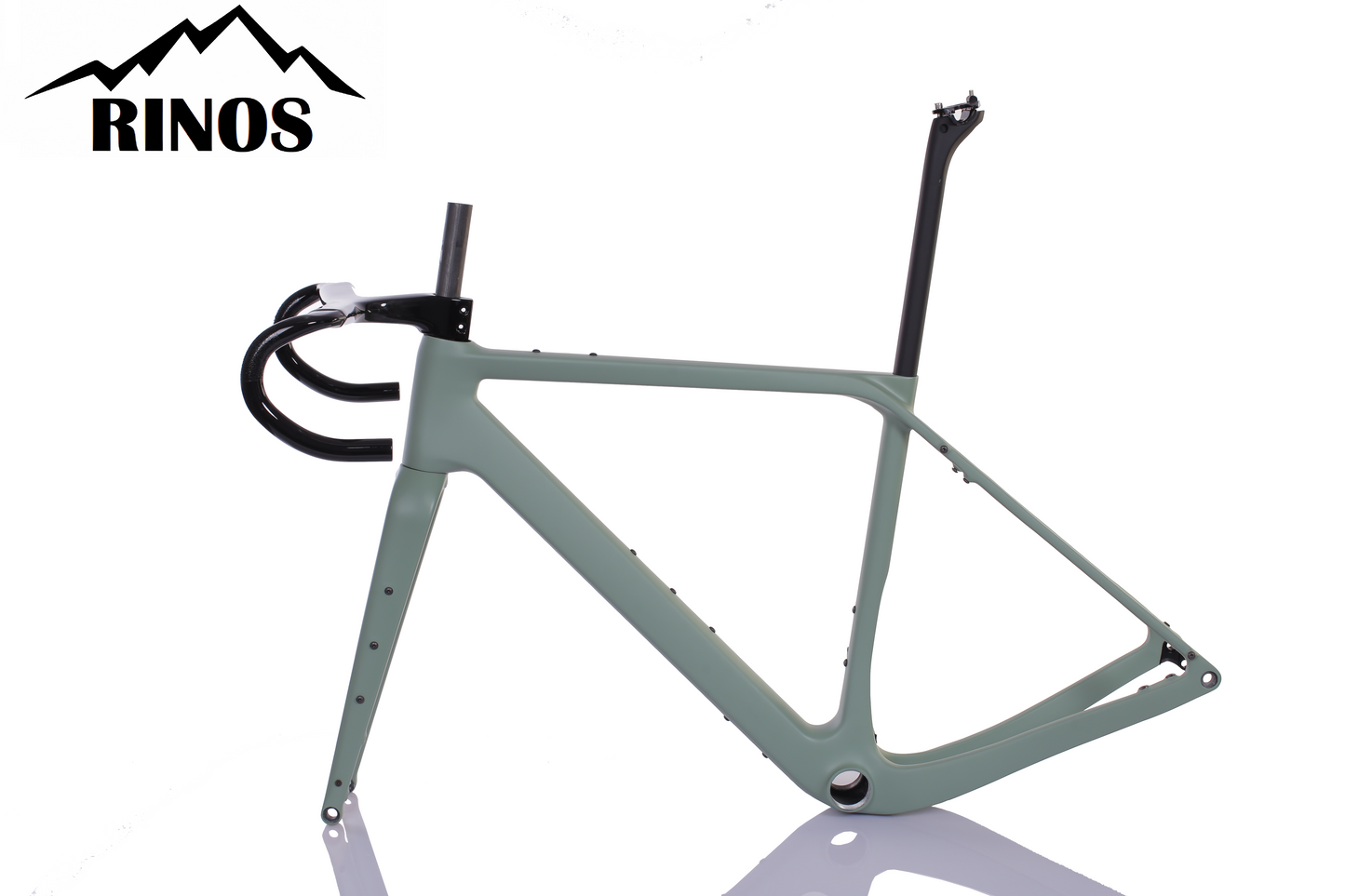 RINOS frameset met vork zadelpen stuur carbon T800