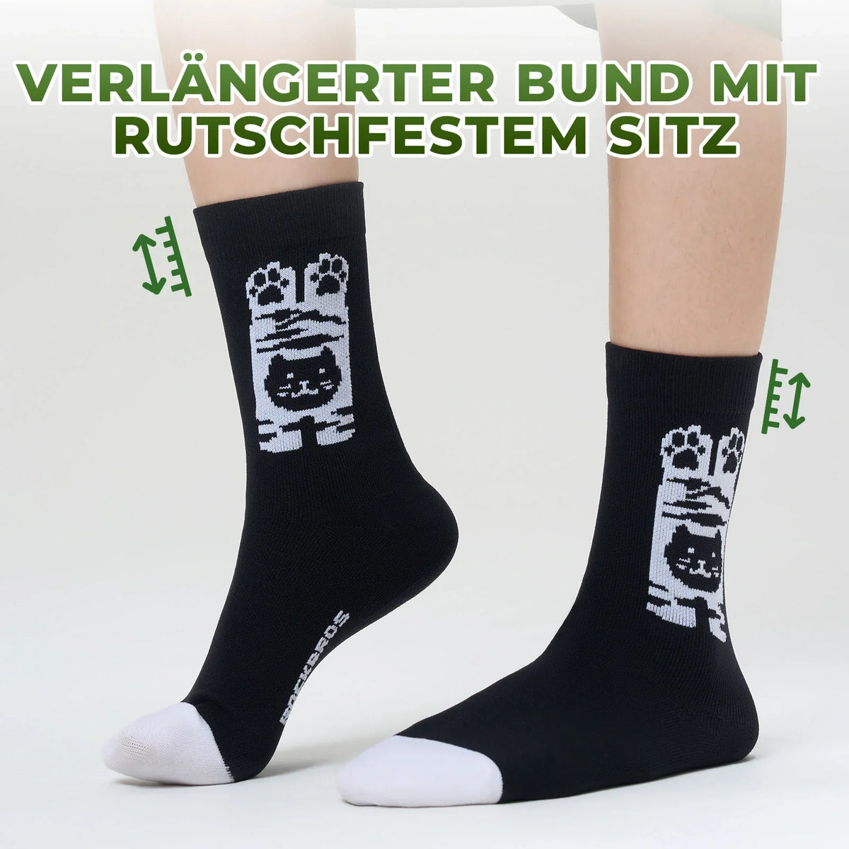 ROCKBROS Kinder fietssokken met 5A antibacteriële compressiezones kattenpoten design