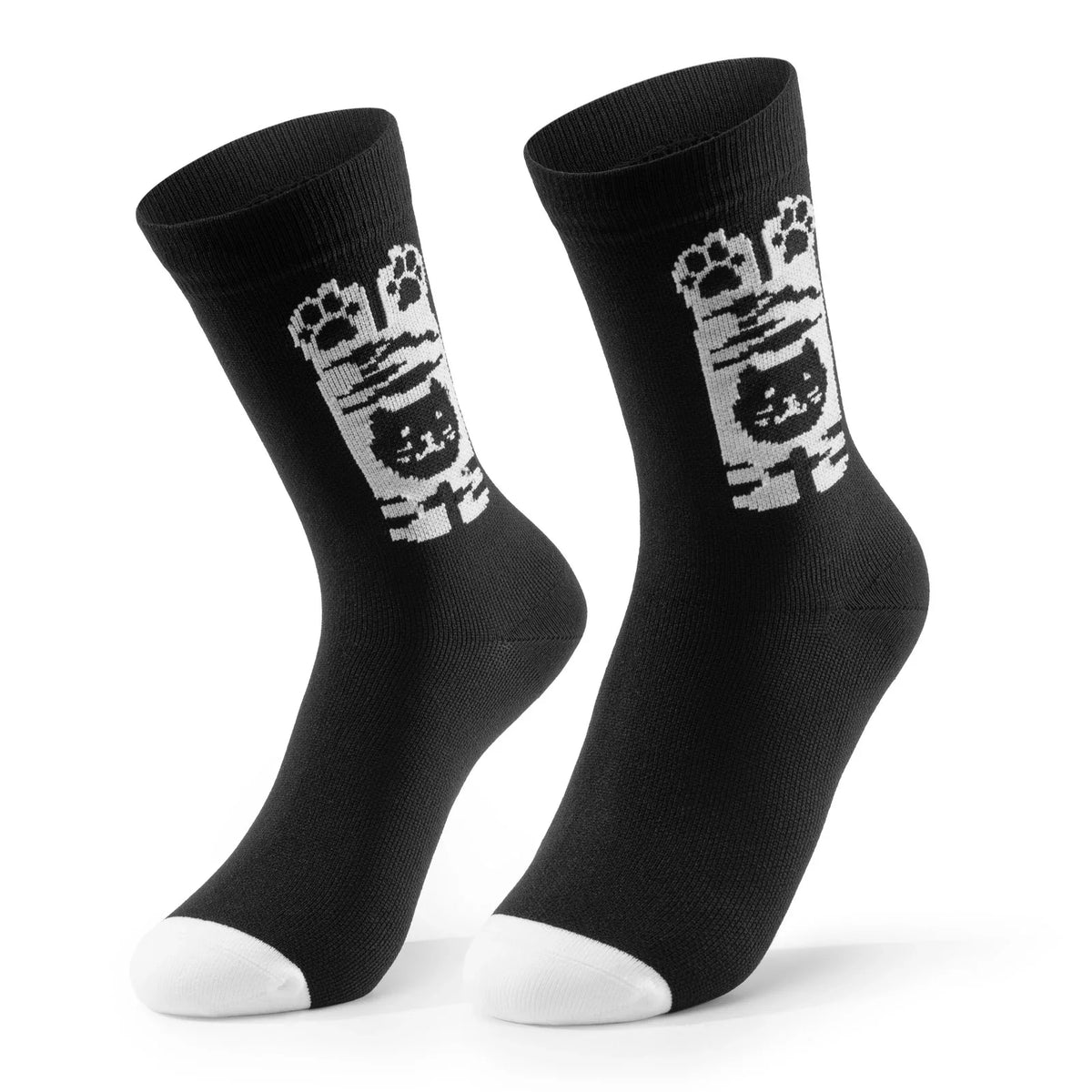 ROCKBROS Kinder fietssokken met 5A antibacteriële compressiezones kattenpoten design