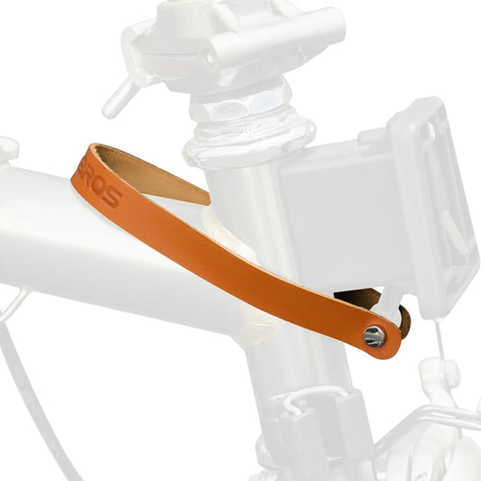 ROCKBROS Leren Snelsluiting Handgreep voor Brompton Leren Gespsluiting Vouwfiets Accessoire