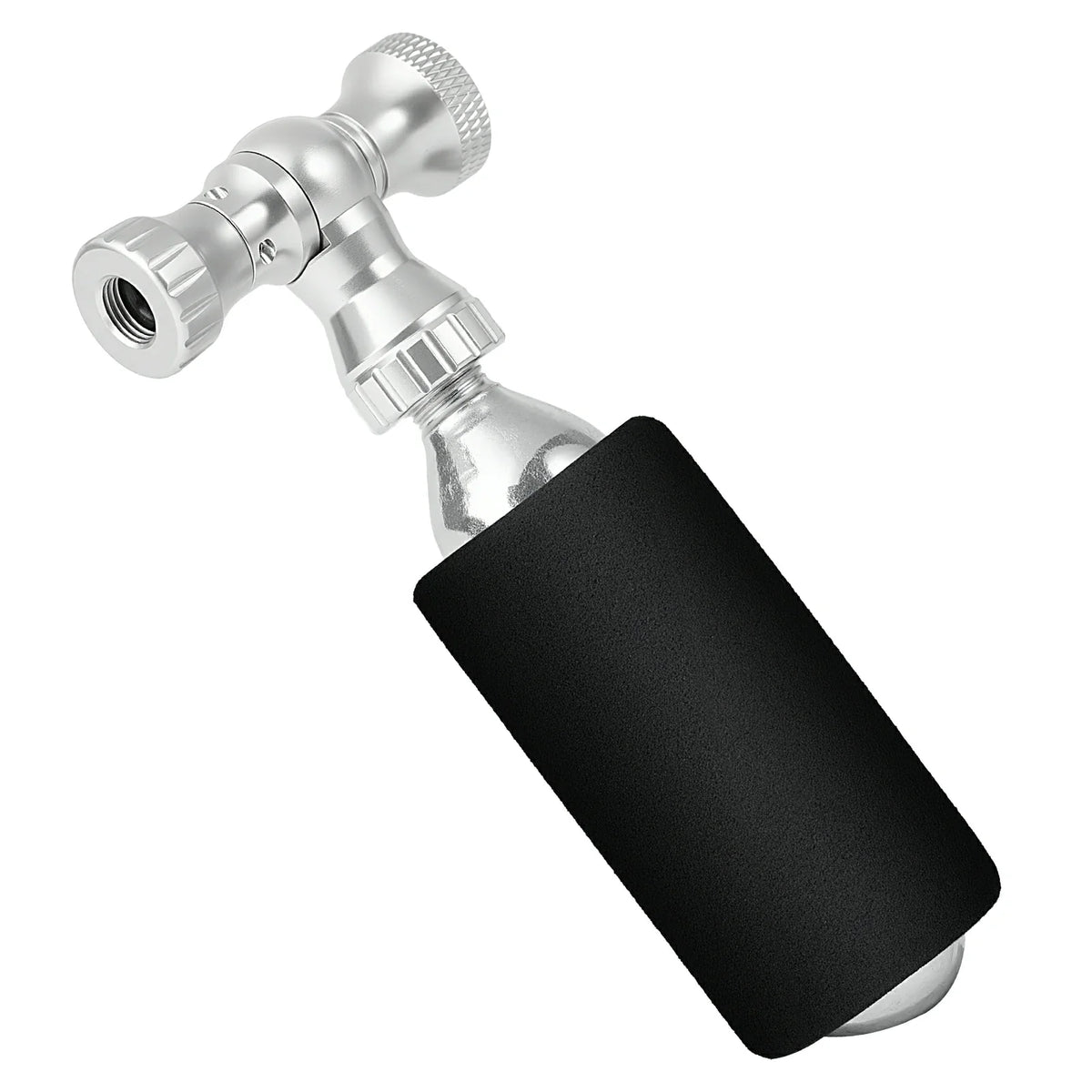 ROCKBROS Minifietspomp met CO₂-adapter - Draagbaar, compatibel met Presta & Schrader, tot 80 PSI