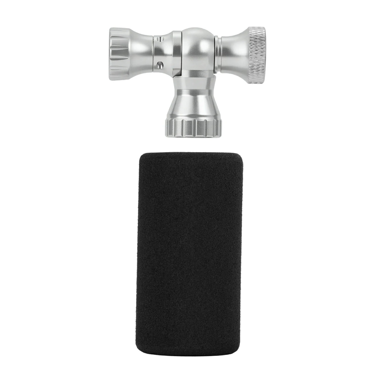 ROCKBROS Minifietspomp met CO₂-adapter - Draagbaar, compatibel met Presta & Schrader, tot 80 PSI