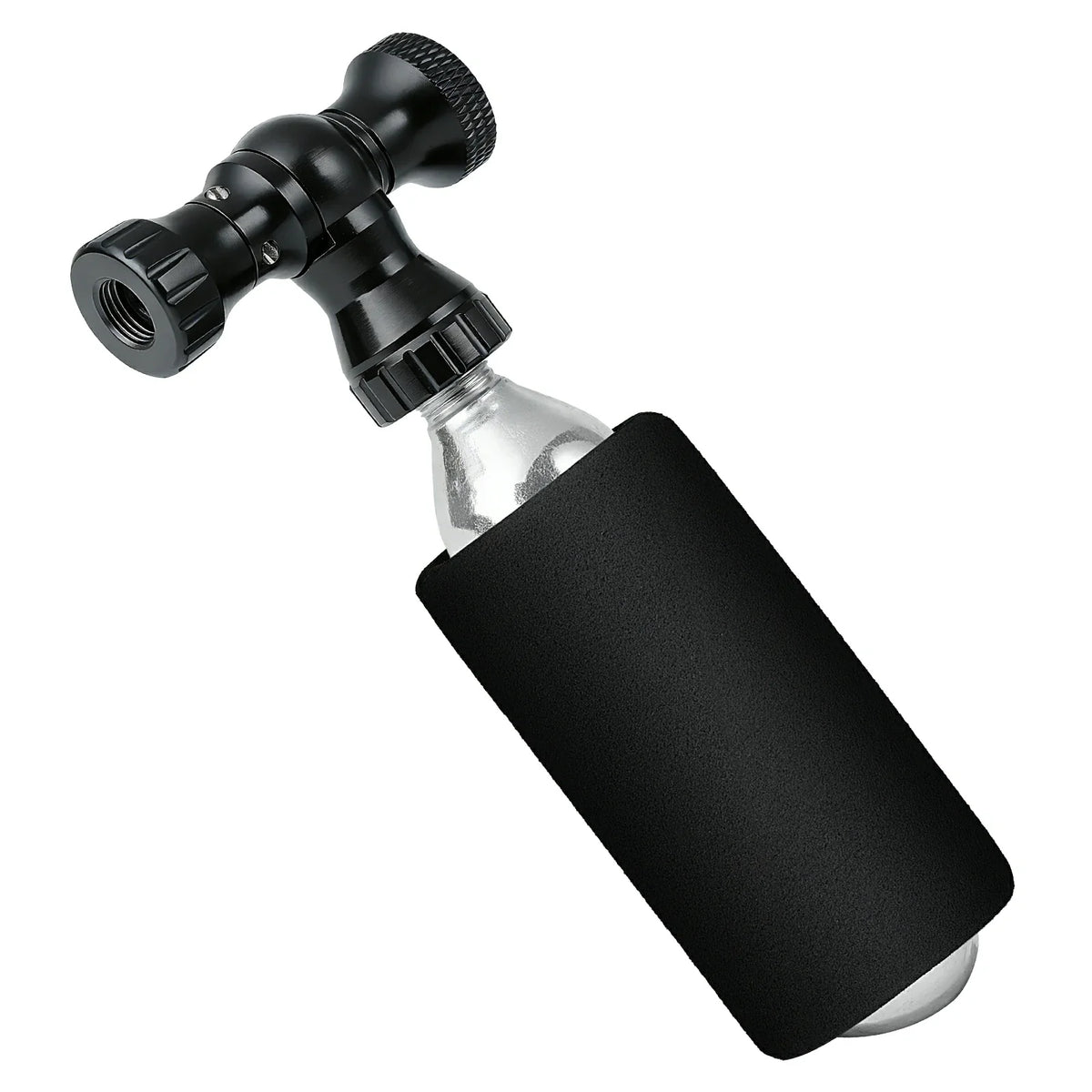 ROCKBROS Minifietspomp met CO₂-adapter - Draagbaar, compatibel met Presta & Schrader, tot 80 PSI