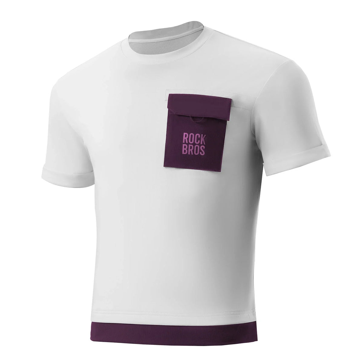 ROCKBROS Mountainbike Fietsshirt Korte Mouw Heren met Magnetische Borstzak