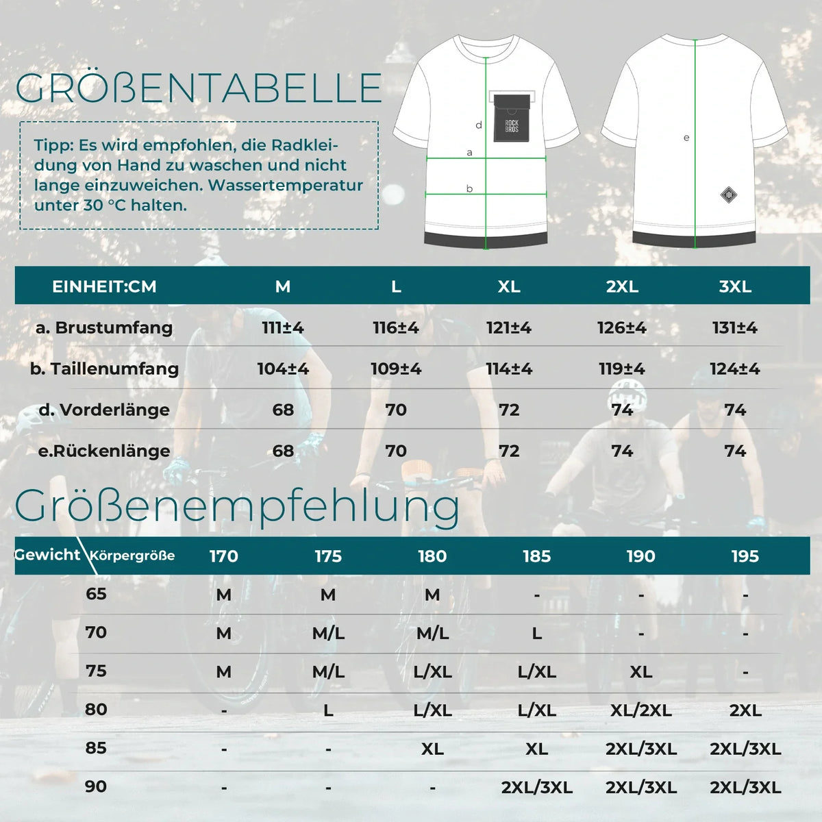ROCKBROS Mountainbike Fietsshirt Korte Mouw Heren met Magnetische Borstzak