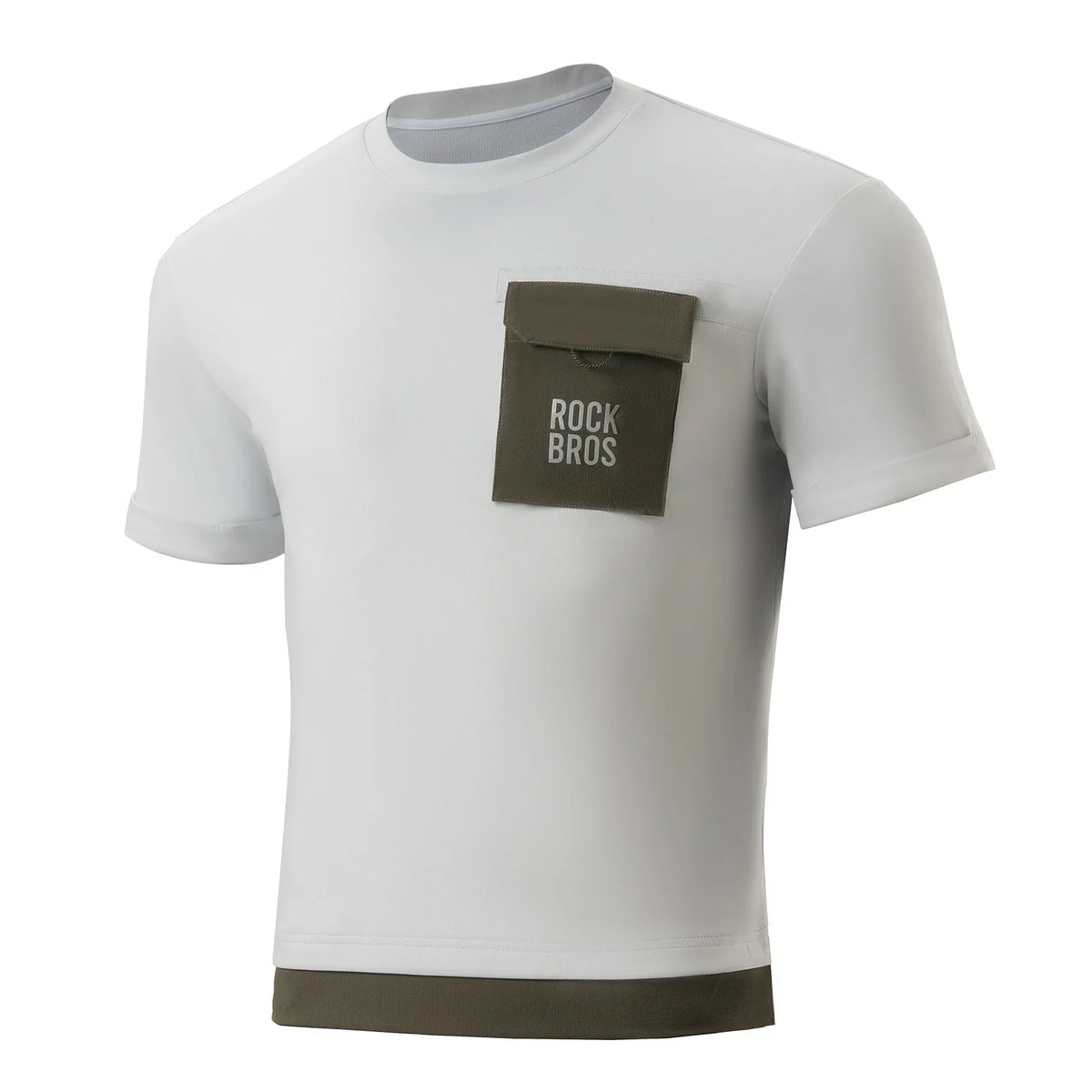 ROCKBROS Mountainbike Fietsshirt Korte Mouw Heren met Magnetische Borstzak
