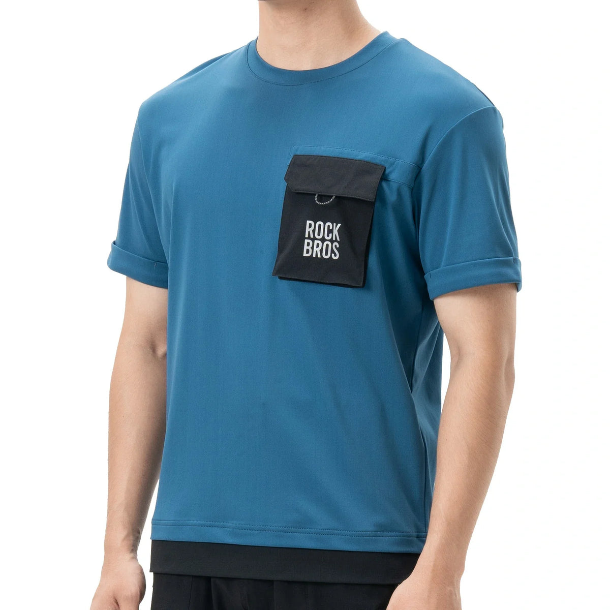 ROCKBROS Mountainbike Fietsshirt Korte Mouw Heren met Magnetische Borstzak