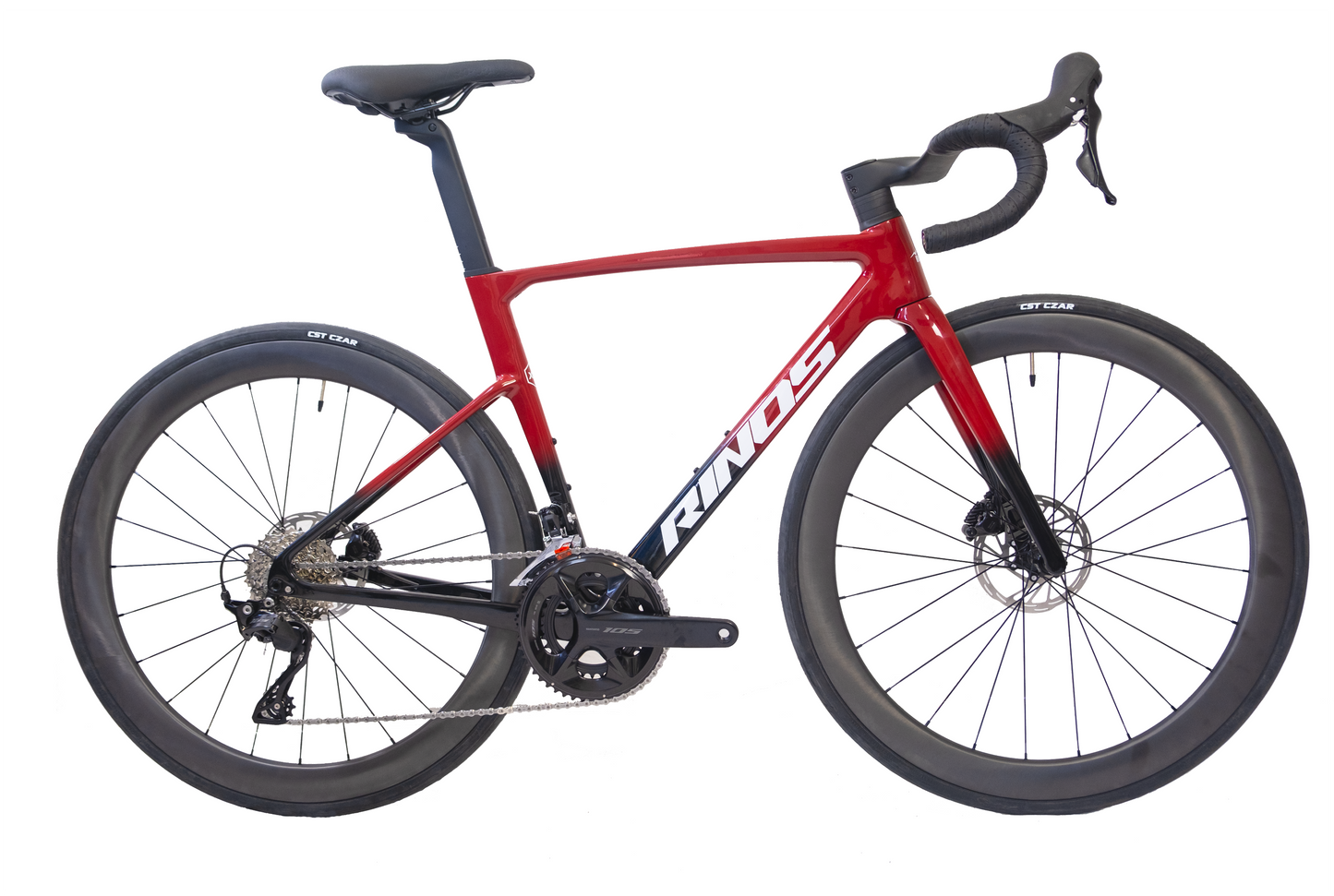 RINOS Volledig carbon racefiets Odin 4.1 Shimano 105 ST-R7120 24 versnellingen