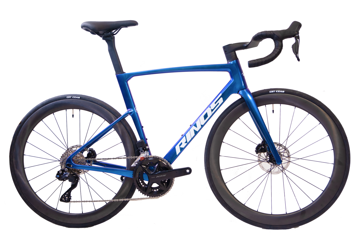 RINOS Volledig Carbon Racefiets 700C Shimano 105 Di2 R7150 24 Versnellingen Odin 6.1