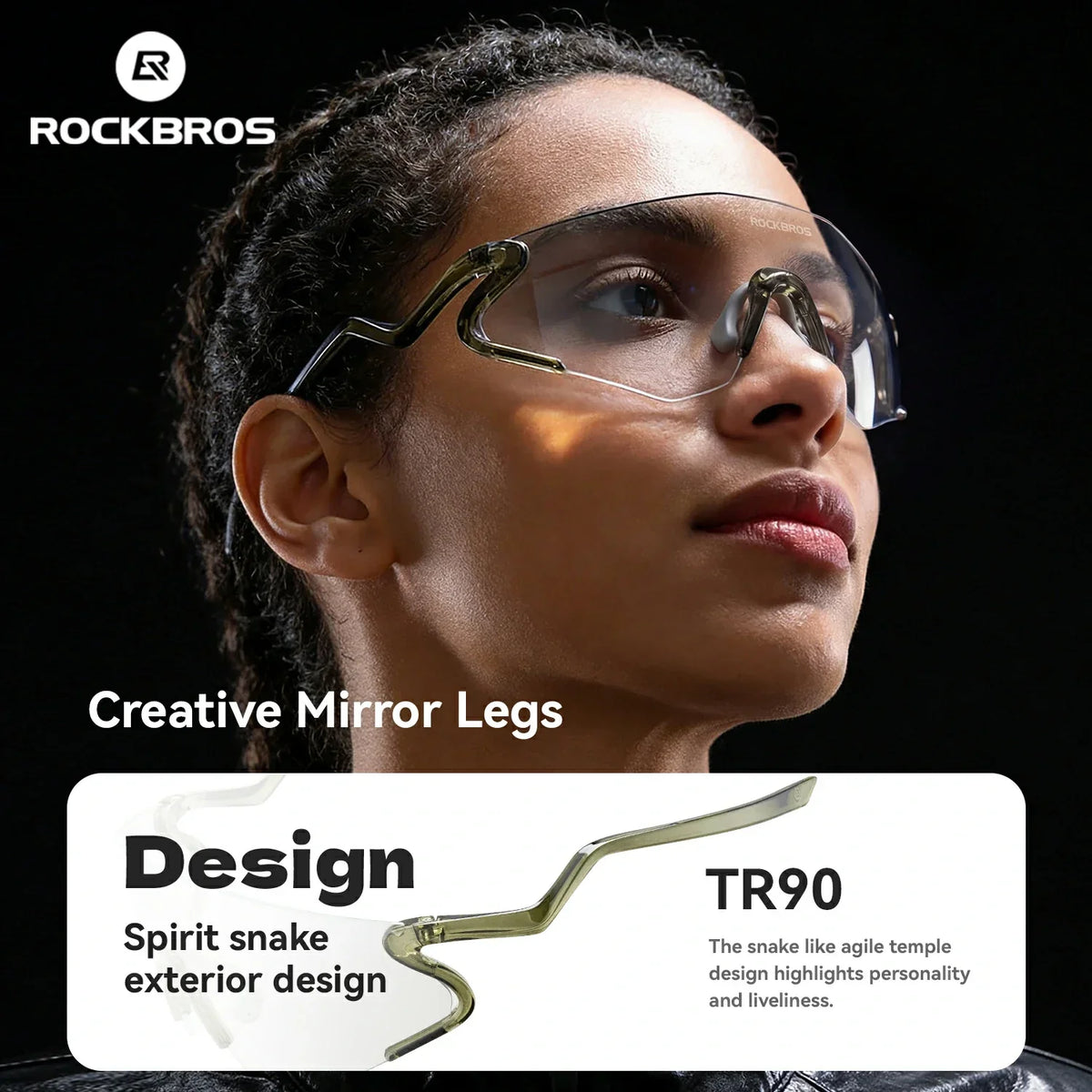 ROCKBROS Fotochroom Fietbril met UV400 bescherming