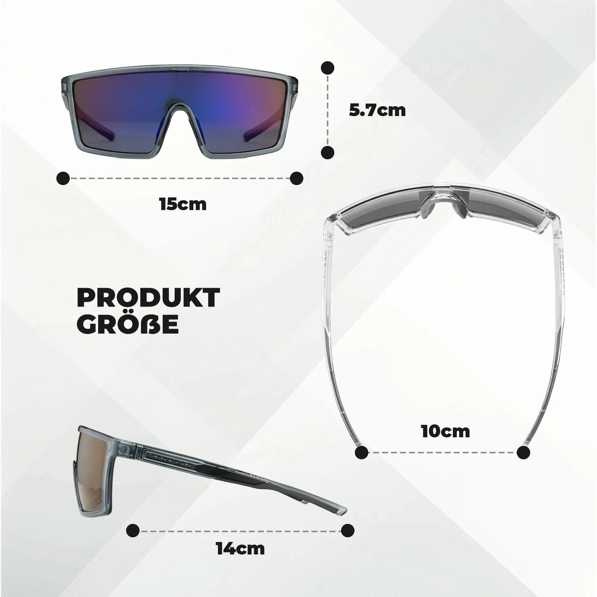 ROCKBROS Gepolariseerde fietsbril, UV400 met TR90 frame