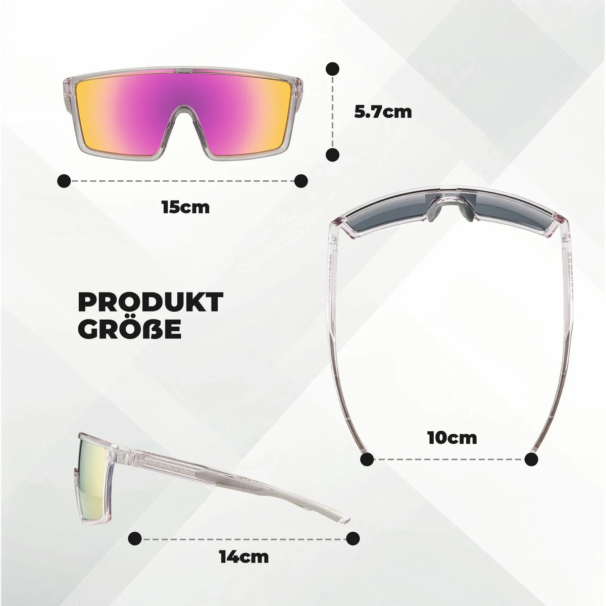 ROCKBROS Gepolariseerde fietsbril, UV400 met TR90 frame