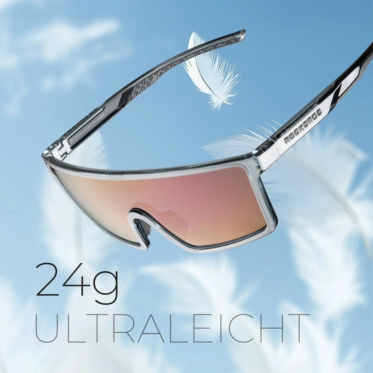 ROCKBROS Gepolariseerde fietsbril, UV400 met TR90 frame