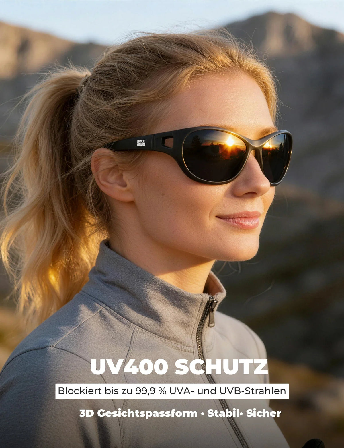 ROCKBROS Gepolariseerde Sportzonnebril SP394 Ultralight & UV400