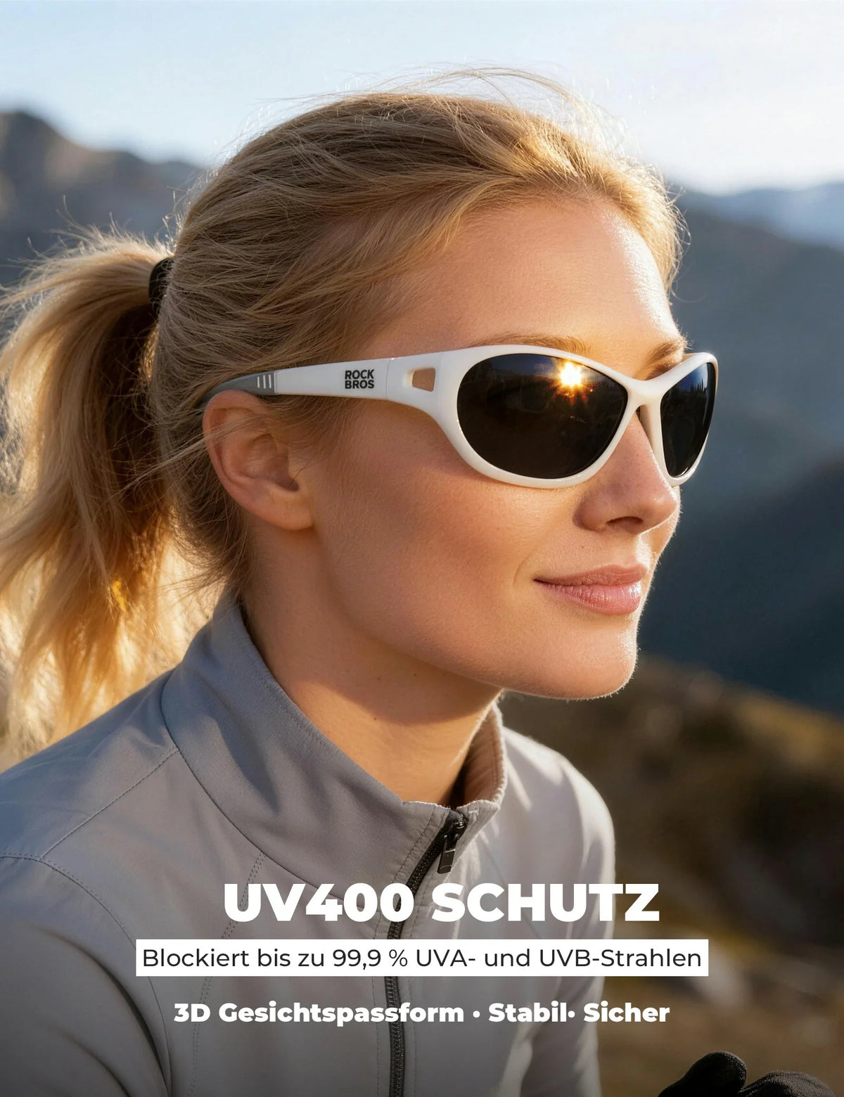 ROCKBROS Gepolariseerde Sportzonnebril SP394 Ultralight & UV400
