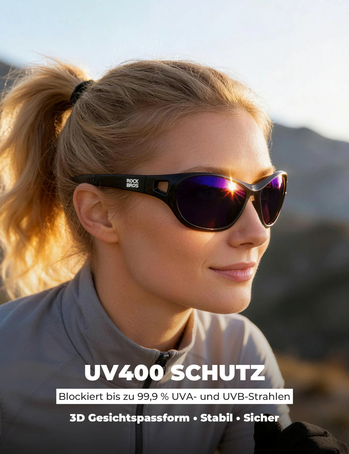 ROCKBROS Gepolariseerde Sportzonnebril SP394 Ultralight & UV400