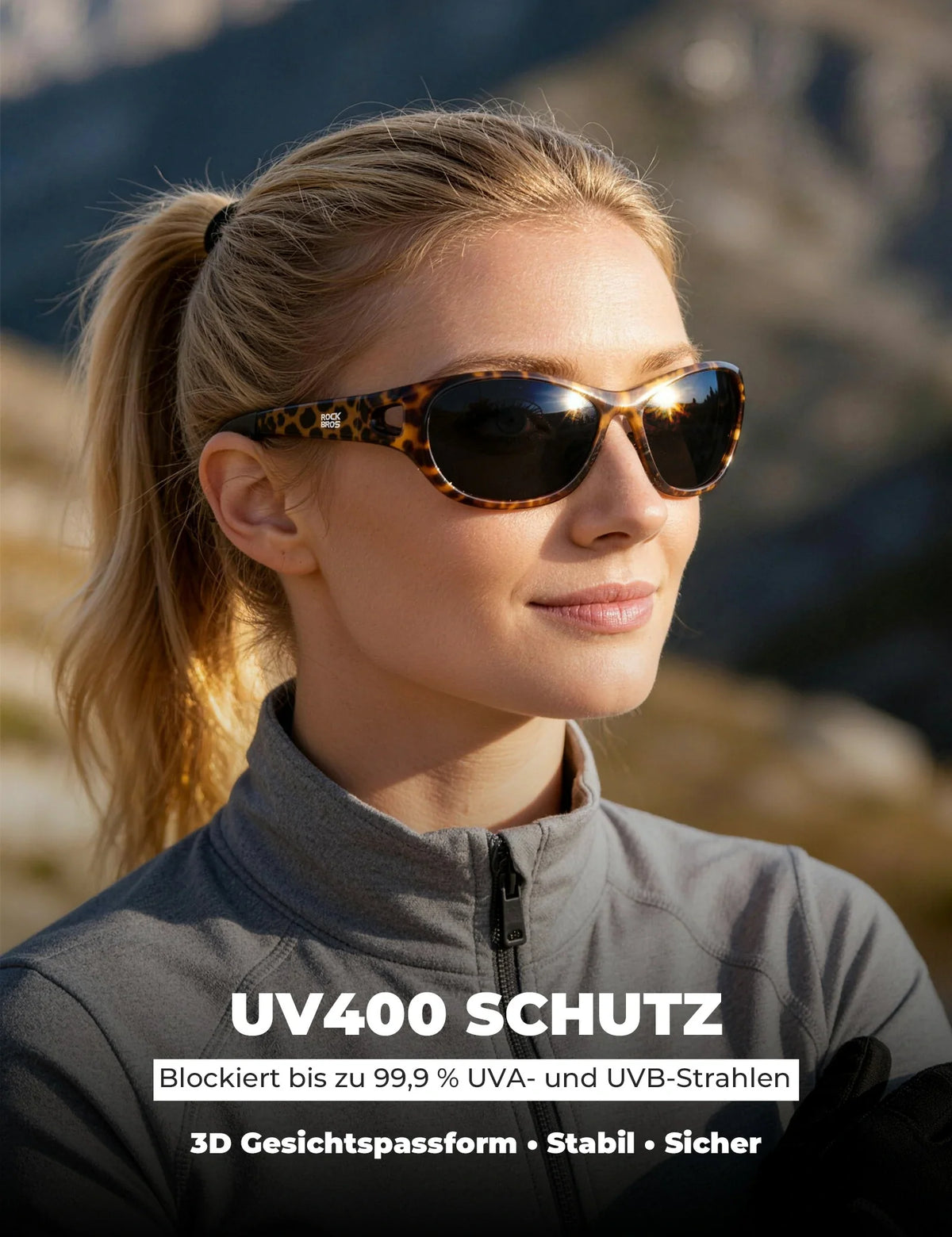ROCKBROS Gepolariseerde Sportzonnebril SP394 Ultralight & UV400