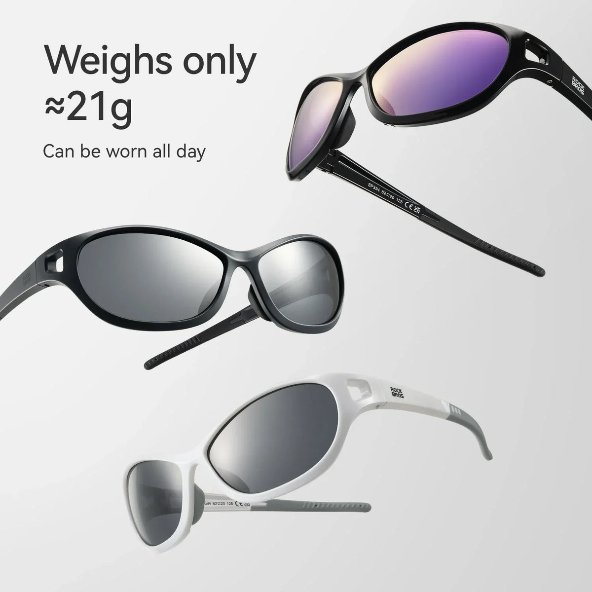 ROCKBROS Gepolariseerde Sportzonnebril SP394 Ultralight & UV400