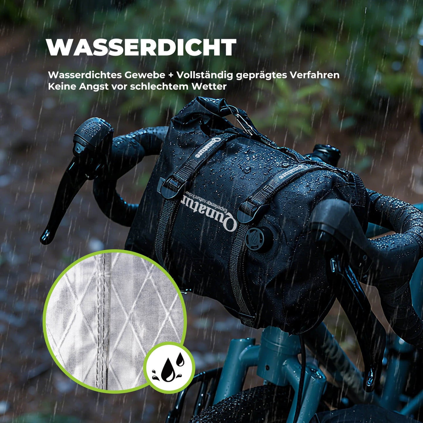 Stuurtas 6L/12L Waterdicht & Lichtgewicht voor fietsen en outdooractiviteiten Quantue