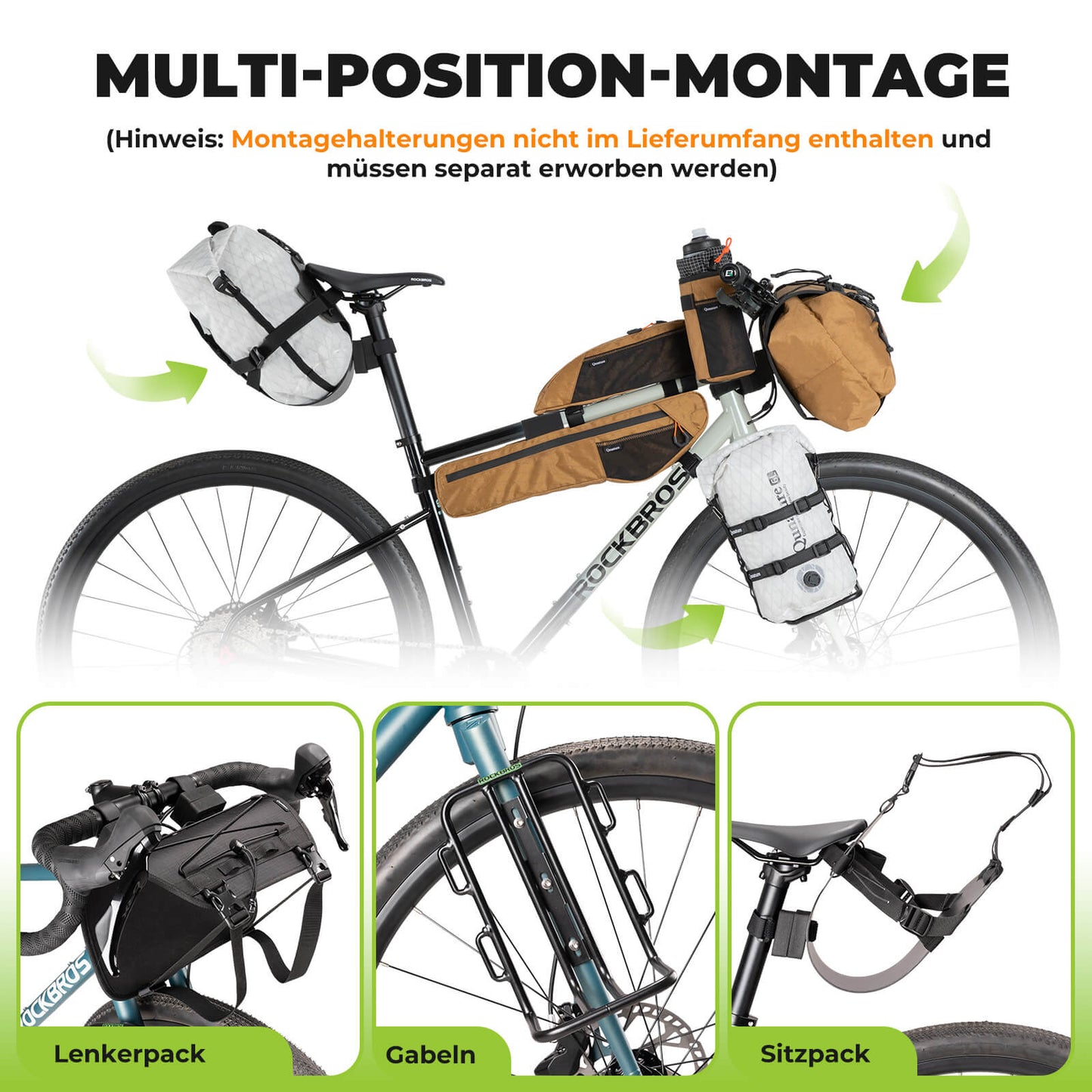 Stuurtas 6L/12L Waterdicht & Lichtgewicht voor fietsen en outdooractiviteiten Quantue