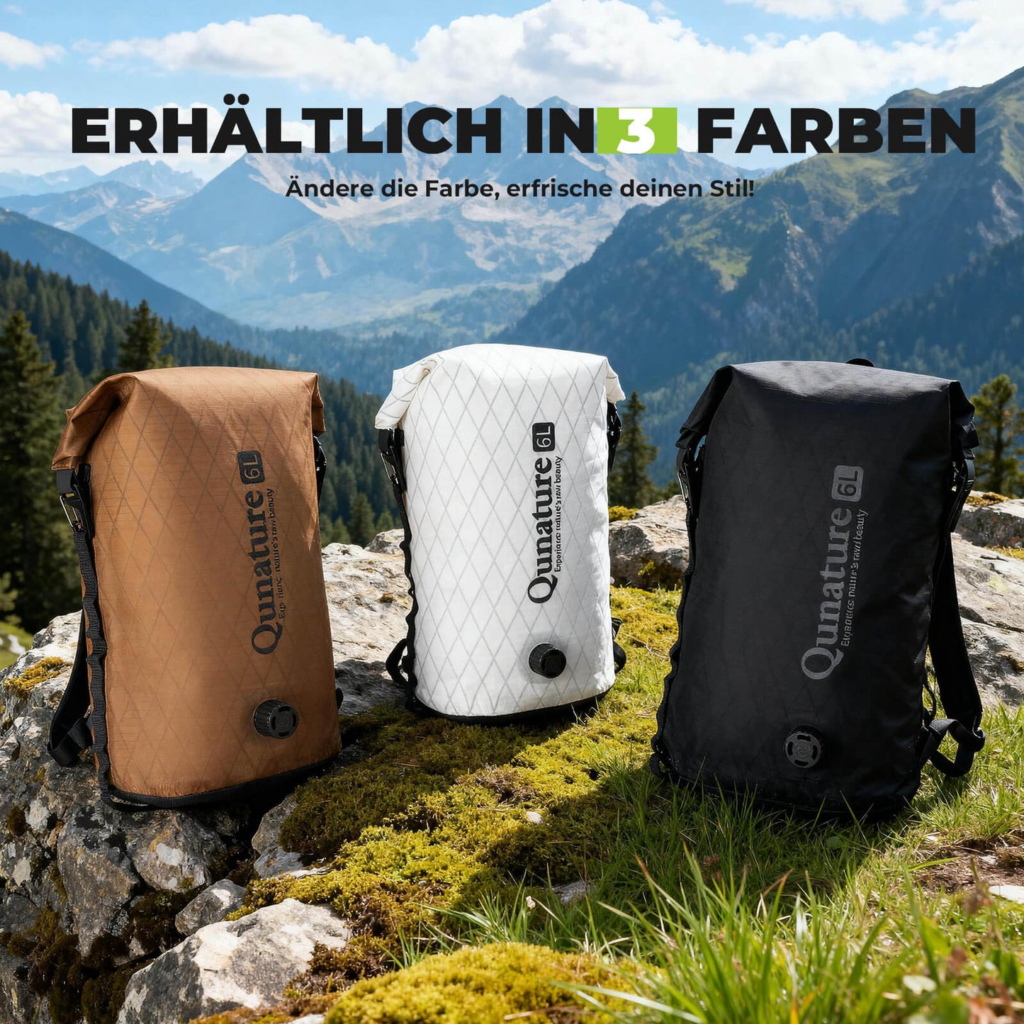 Stuurtas 6L/12L Waterdicht & Lichtgewicht voor fietsen en outdooractiviteiten Quantue