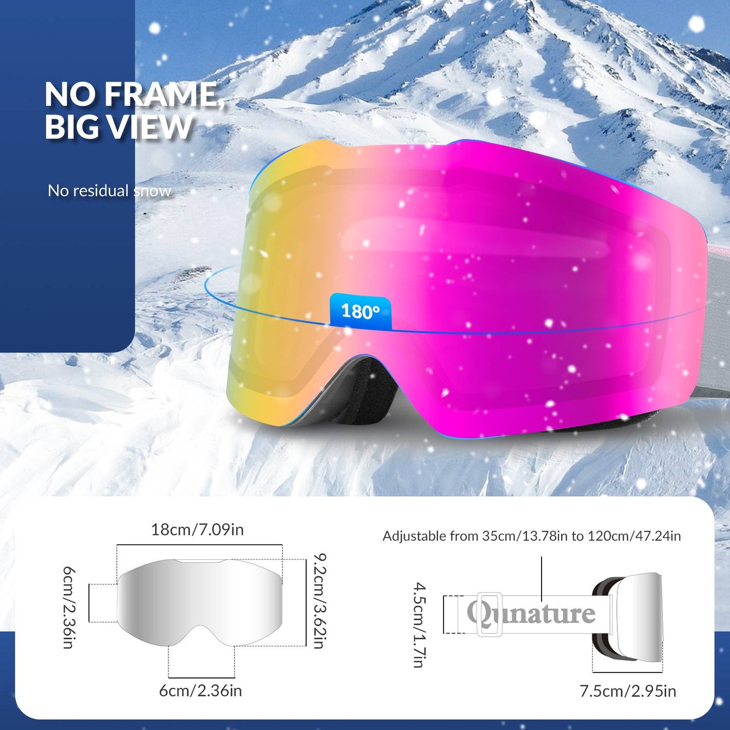 UV400 anti-condens skibril Qunature