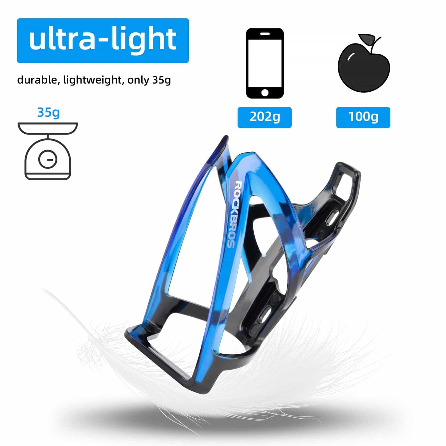 35g Lichtgewicht PC Fietsbidonhouder ROCKBROS