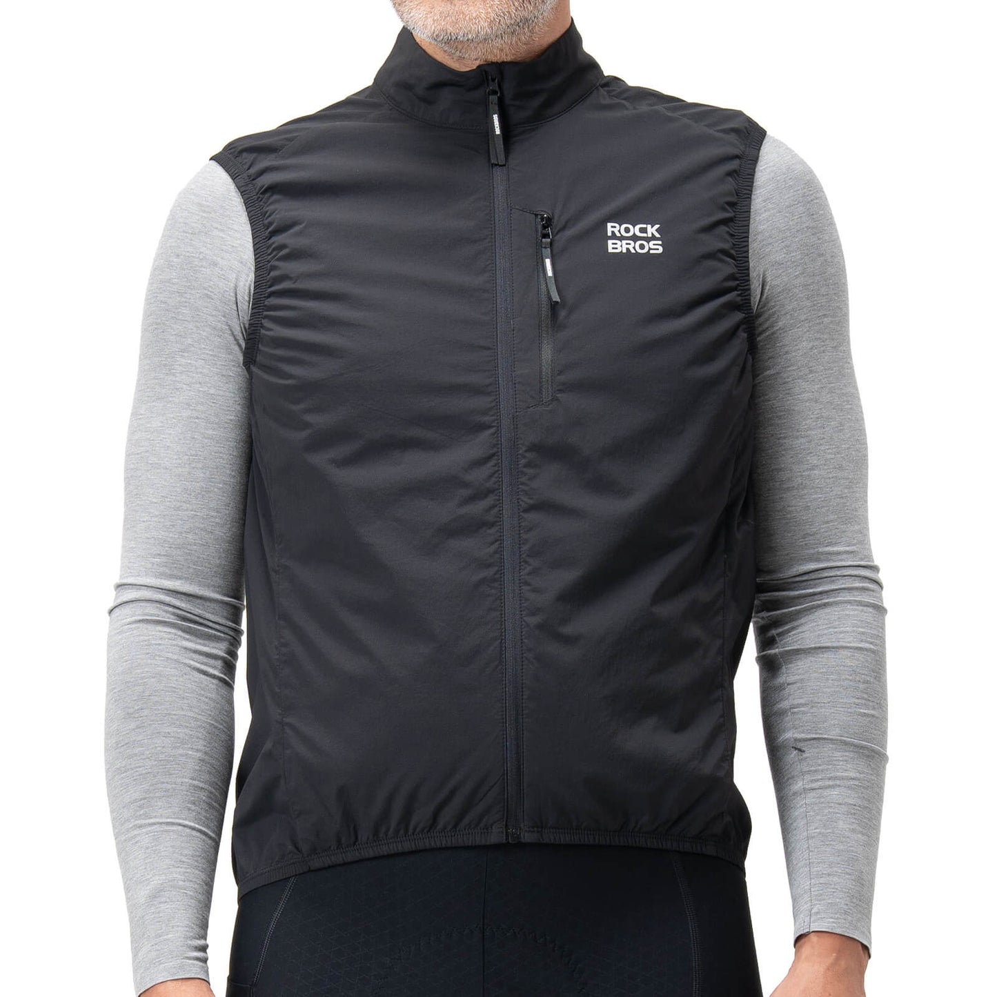 Mouwloos fietsvest, fietsjas, opvouwbaar, ademend, ROCKBROS