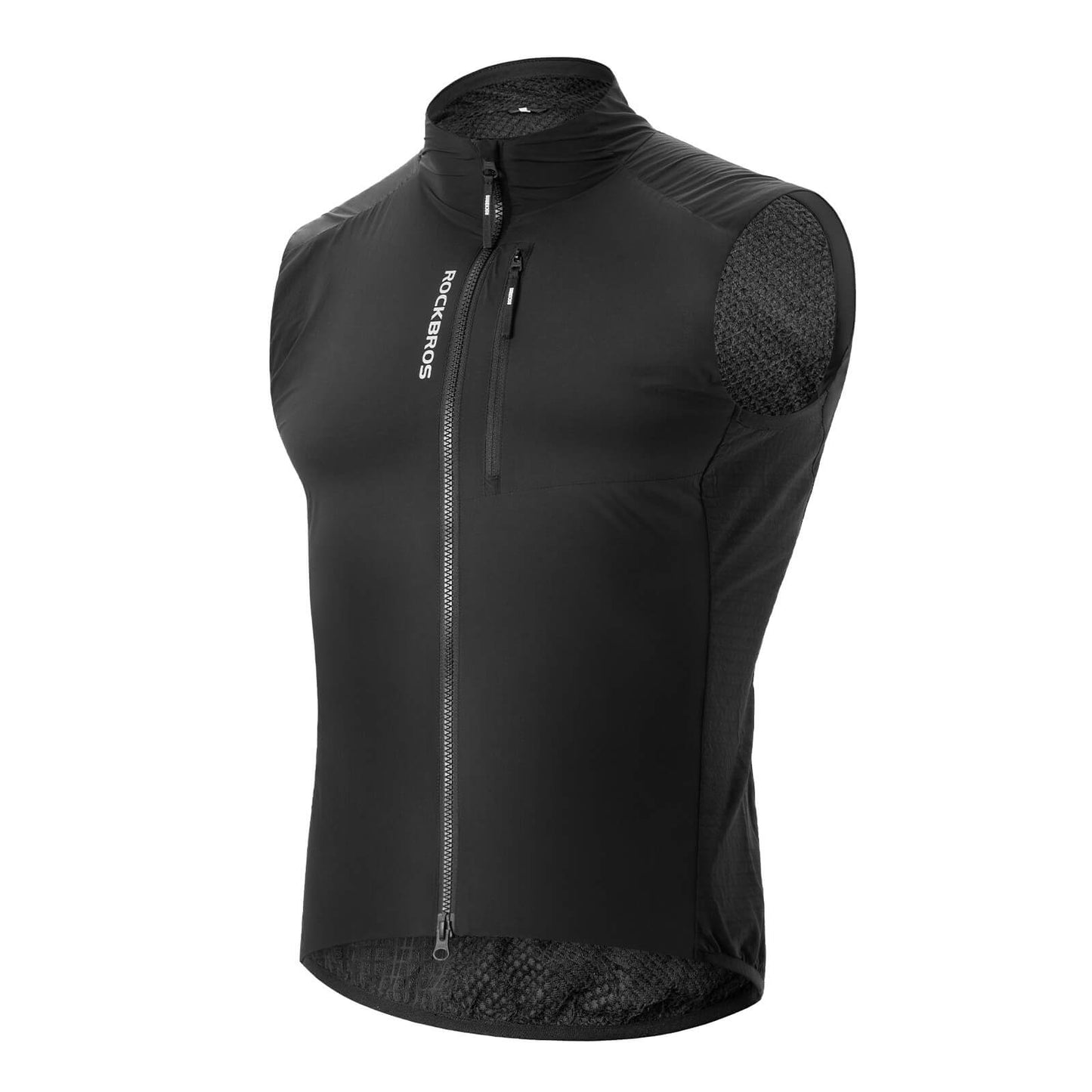 Mouwloos, winddicht fietsvest, opvouwbaar, ademend, ROCKBROS