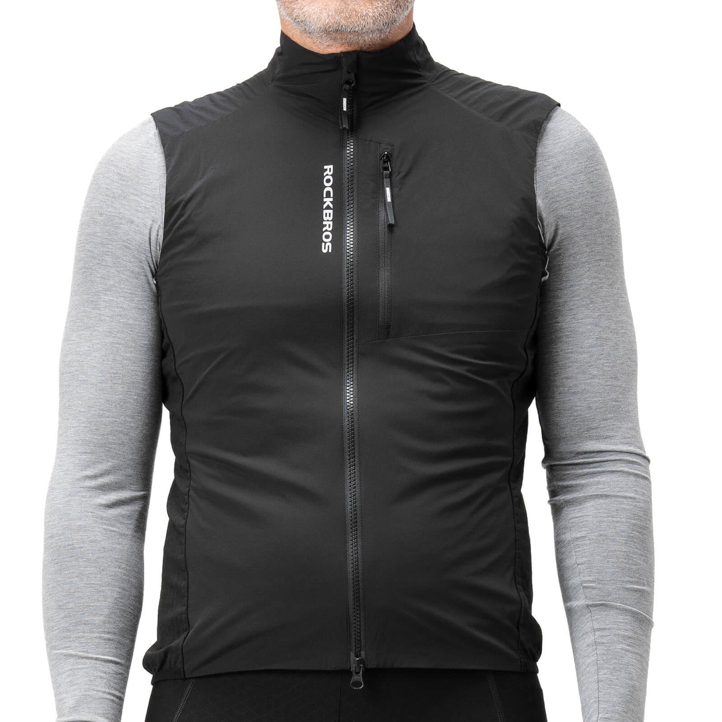 Mouwloos, winddicht fietsvest, opvouwbaar, ademend, ROCKBROS