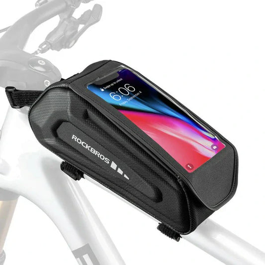 Waterdichte fietstas, telefoonhoesje voor smartphones met 6,8 inch touchscreen, ROCKBROS