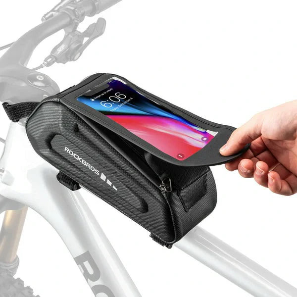 Waterdichte fietstas, telefoonhoesje voor smartphones met 6,8 inch touchscreen, ROCKBROS