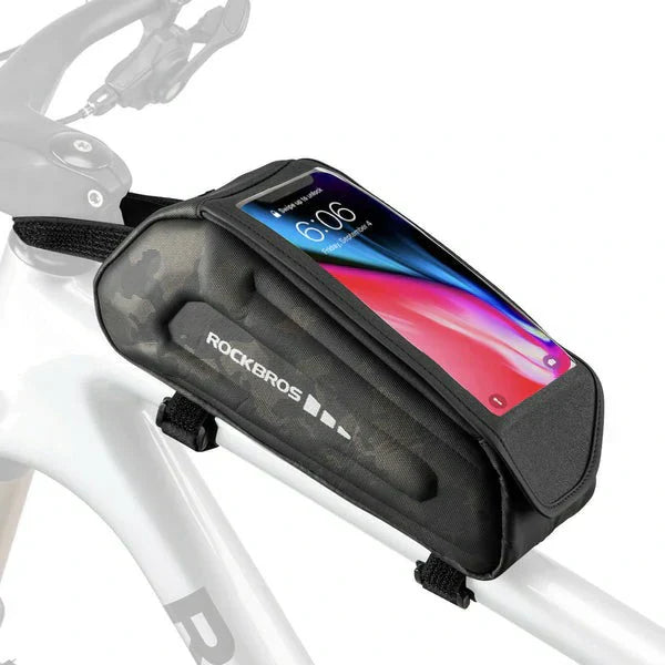 Waterdichte fietstas, telefoonhoesje voor smartphones met 6,8 inch touchscreen, ROCKBROS