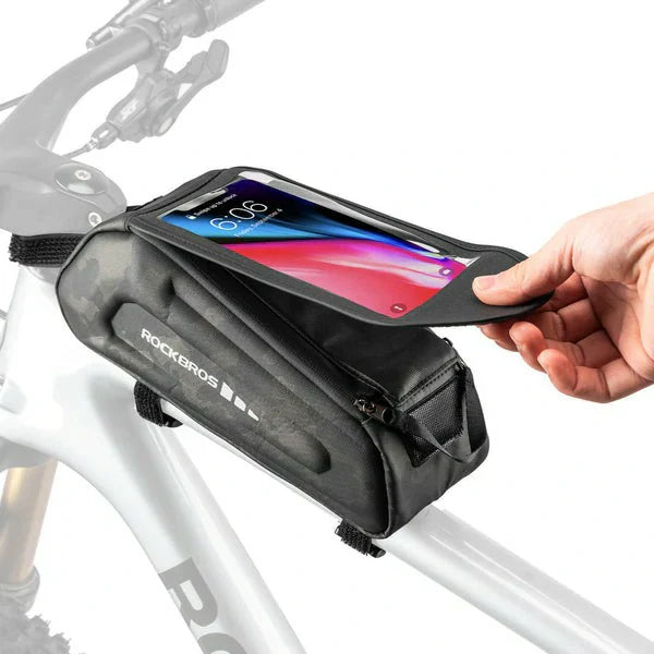 Waterdichte fietstas, telefoonhoesje voor smartphones met 6,8 inch touchscreen, ROCKBROS