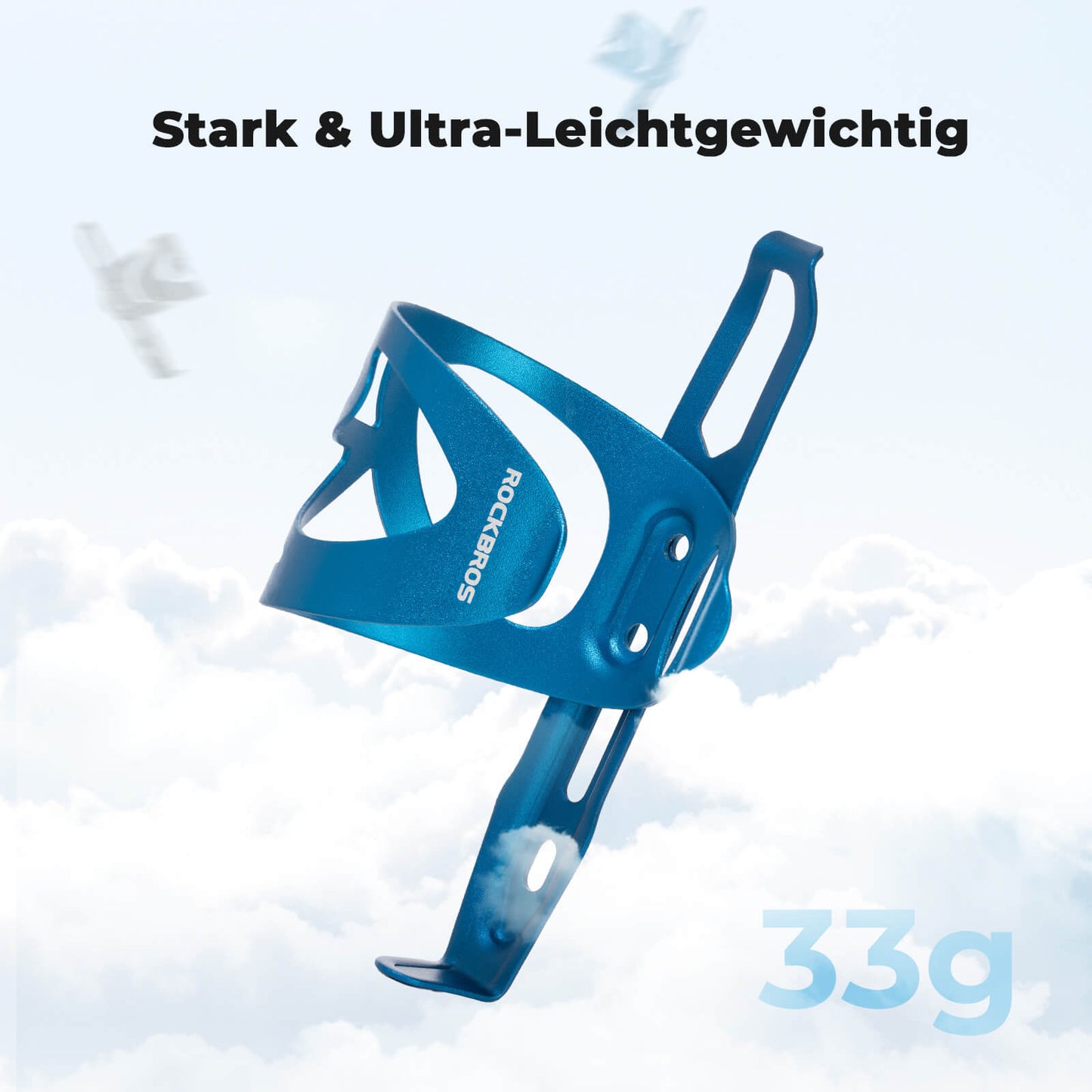 Ultralichte bidonhouder voor de fiets - 33 g aluminiumlegering voor MTB/racefiets ROCKBROS