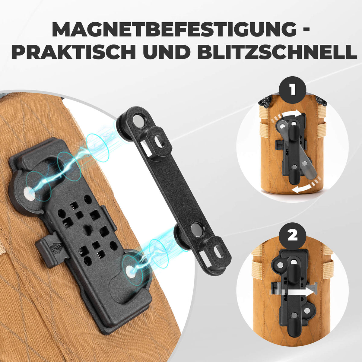 ROCKBROS Fiets Stuurzak 1.2L voor Drinkflessen Ø10 cm