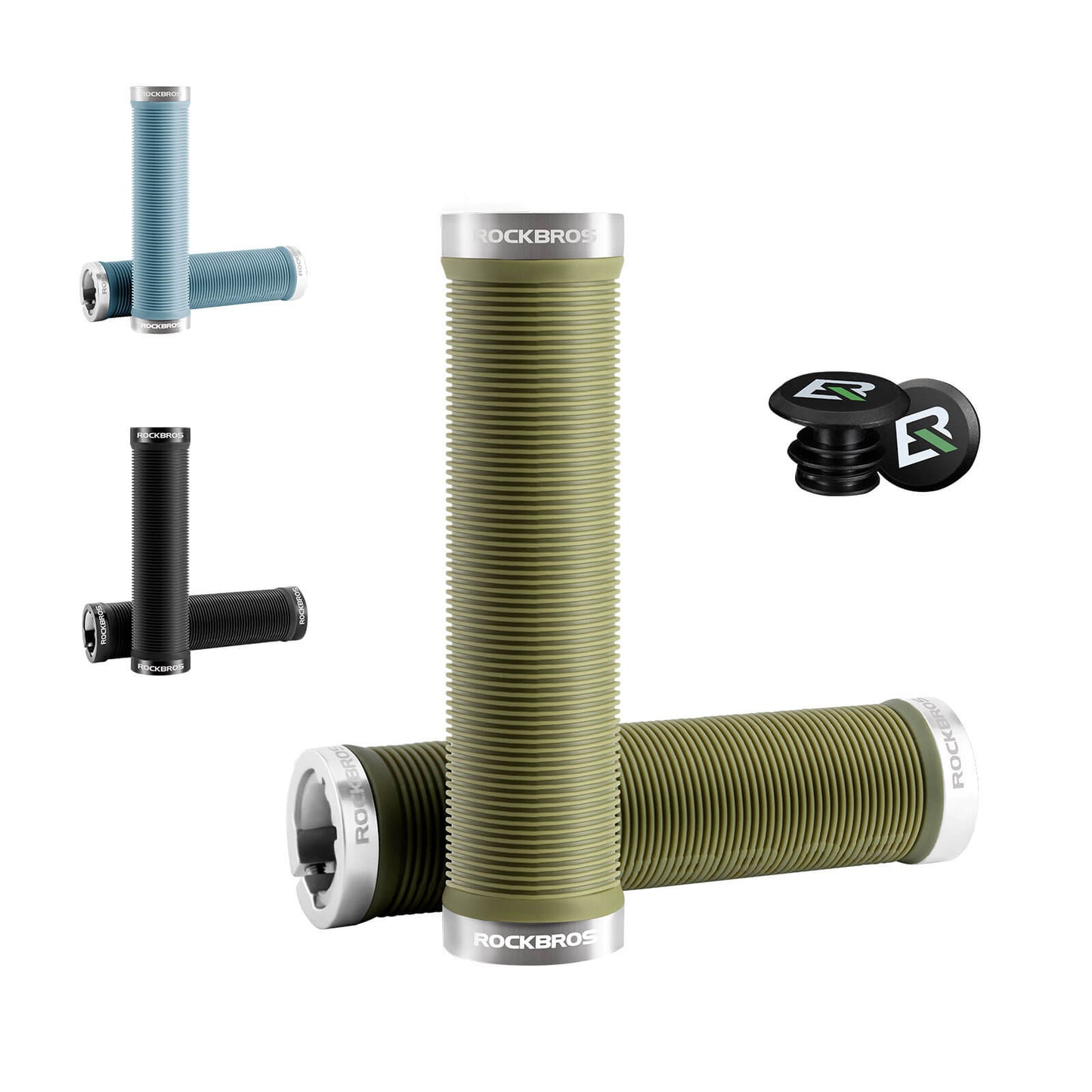 Fietsgrepen, antislip, dubbel vergrendelingsmechanisme, 22,2 mm, ROCKBROS