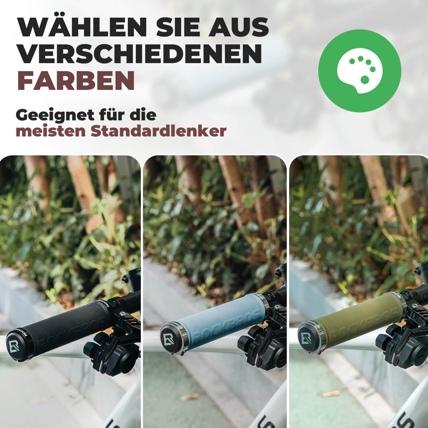 Fietsgrepen, antislip, dubbel vergrendelingsmechanisme, 22,2 mm, ROCKBROS
