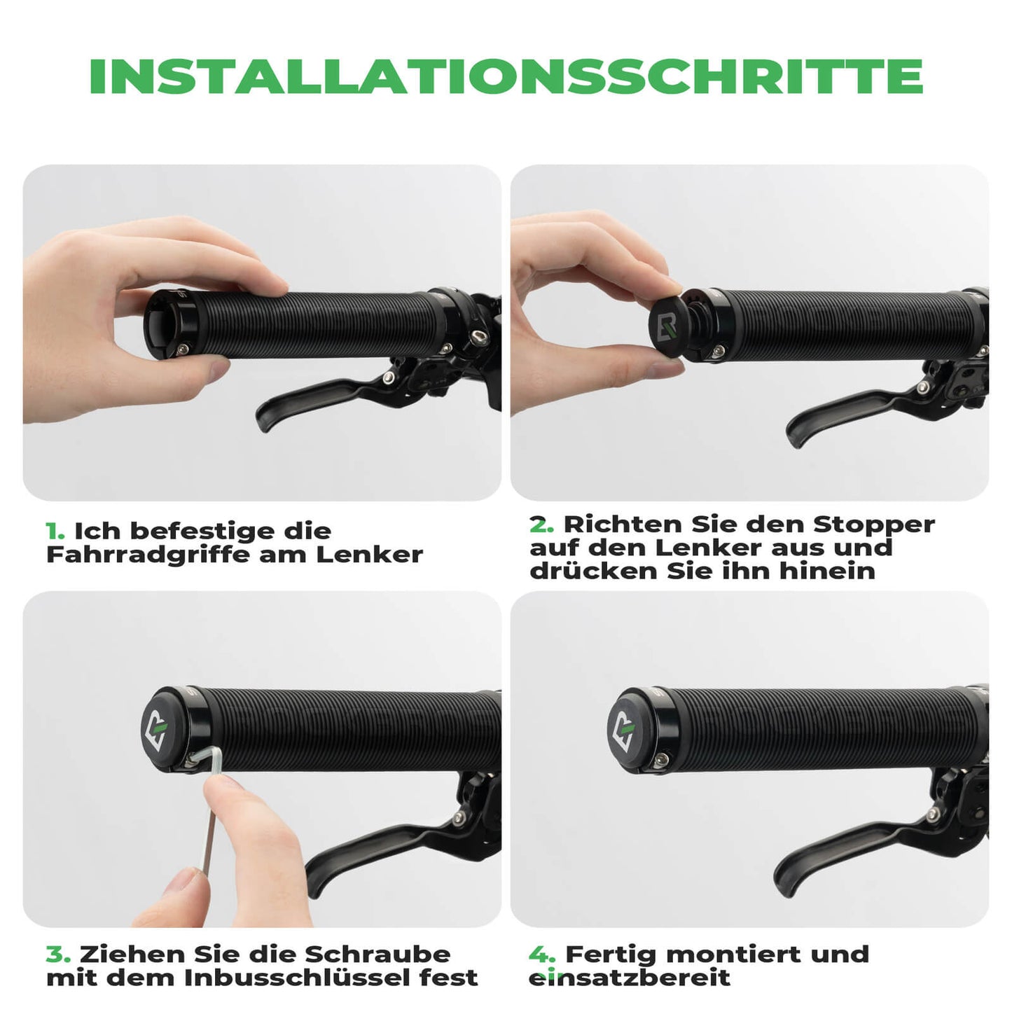 Fietsgrepen, antislip, dubbel vergrendelingsmechanisme, 22,2 mm, ROCKBROS