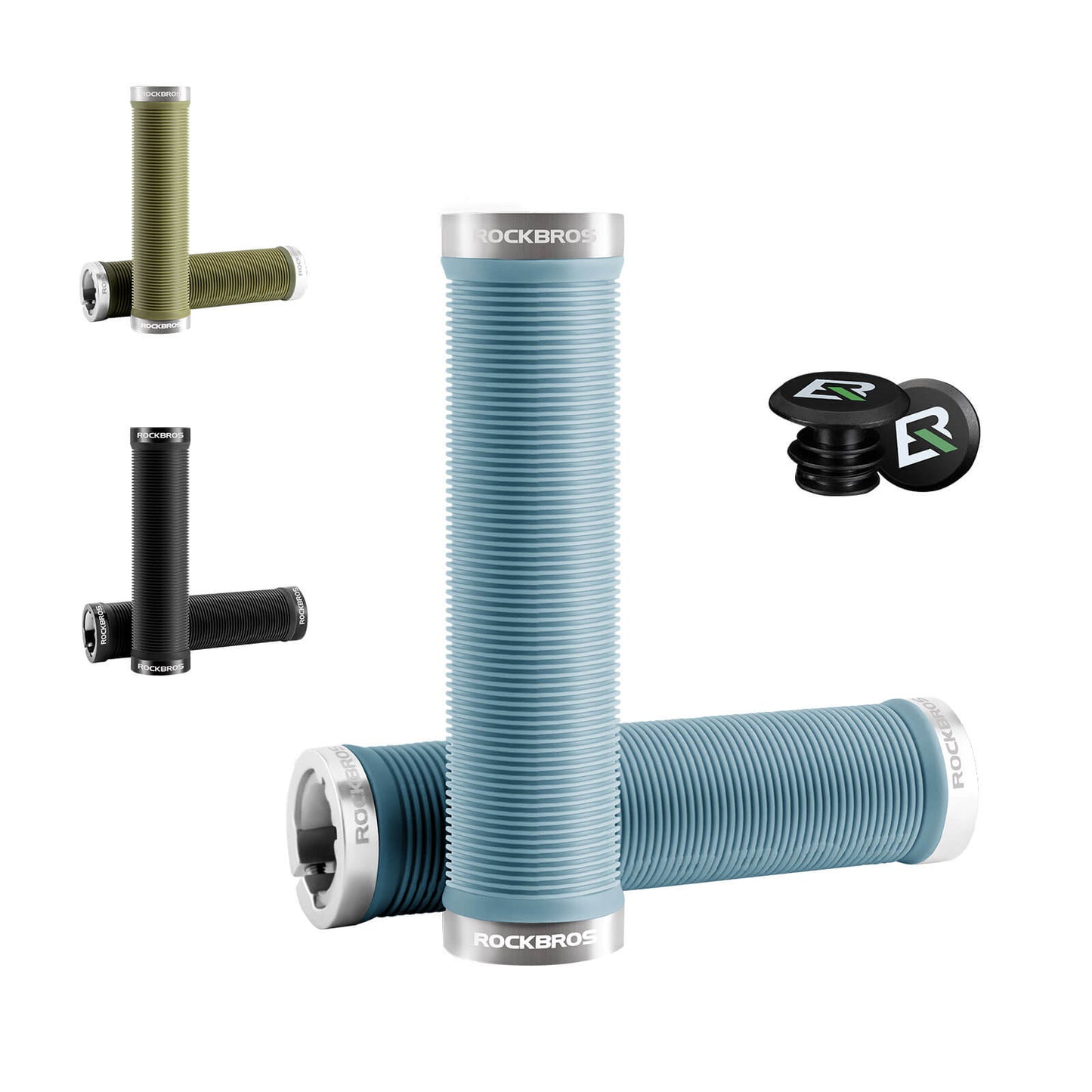 Fietsgrepen, antislip, dubbel vergrendelingsmechanisme, 22,2 mm, ROCKBROS