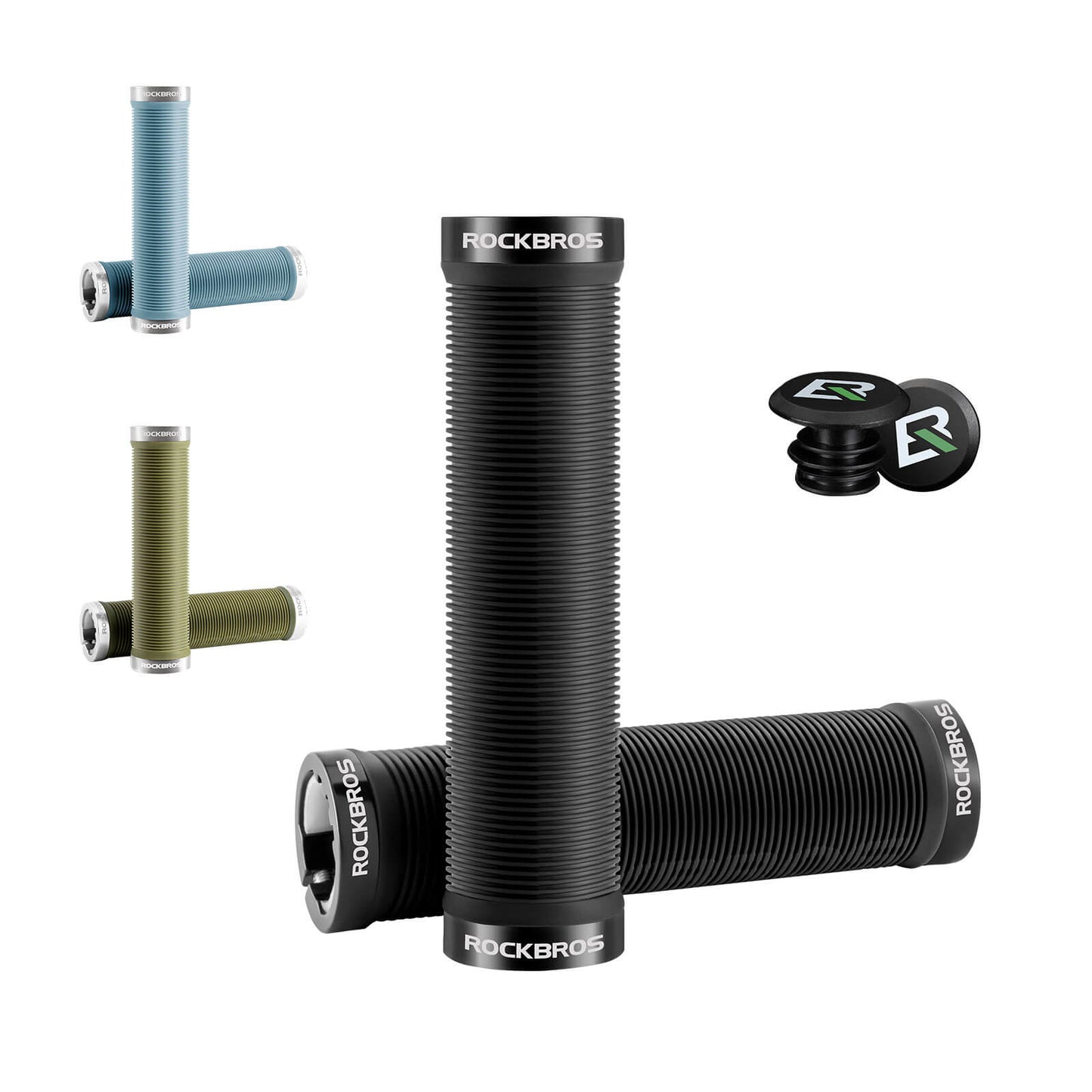Fietsgrepen, antislip, dubbel vergrendelingsmechanisme, 22,2 mm, ROCKBROS