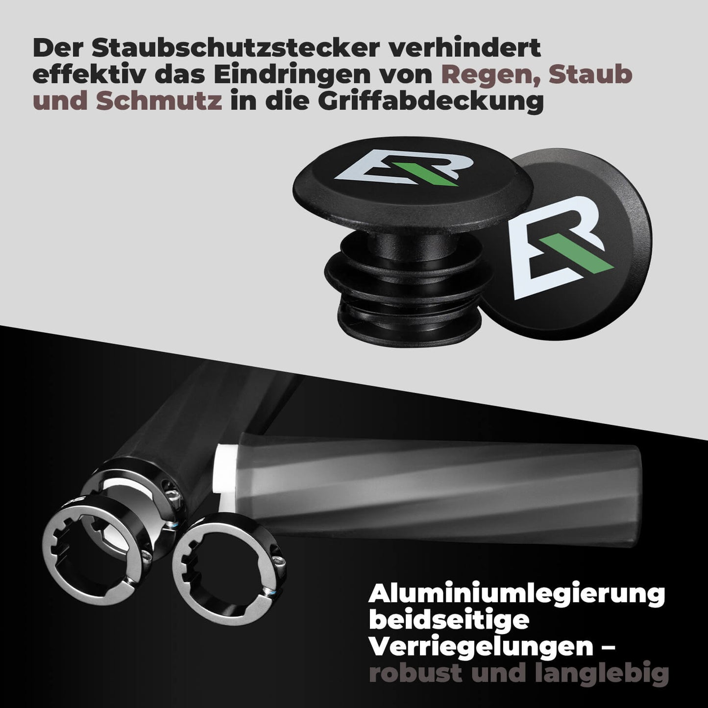 Fietsgrepen, antislip, dubbel vergrendelingsmechanisme, 22,2 mm, ROCKBROS