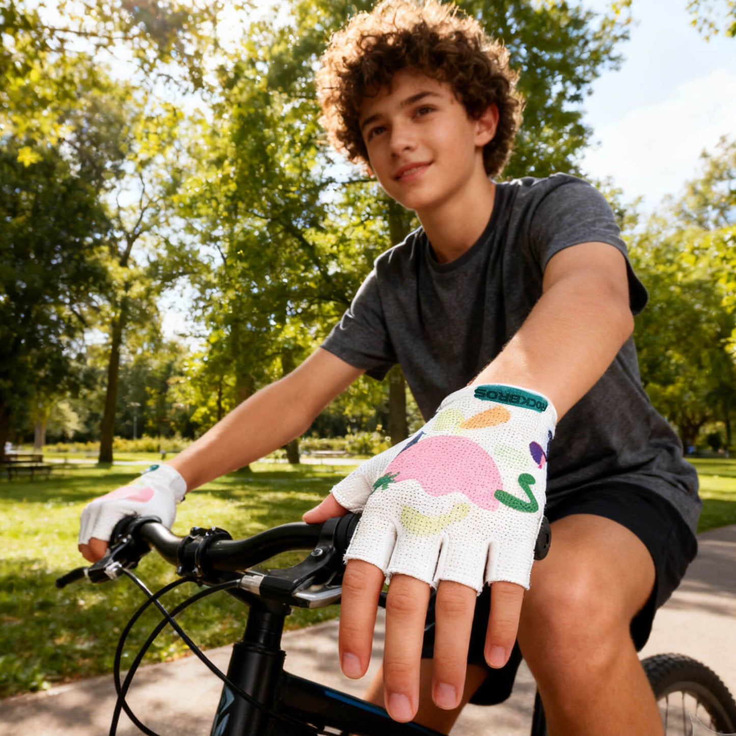 ROCKBROS Half-Finger Fietshandschoenen, SBR Ademend