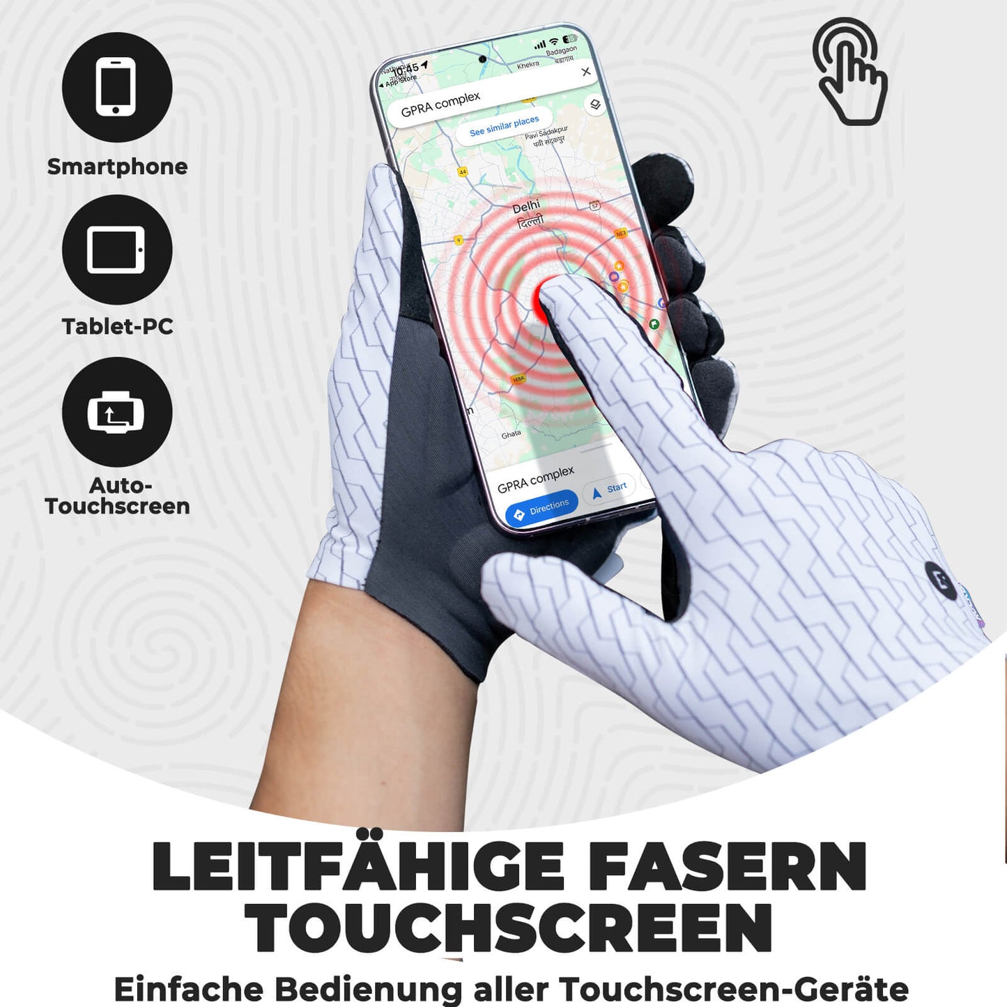 ROCKBROS fietshandschoenen met touchscreenfunctionaliteit
