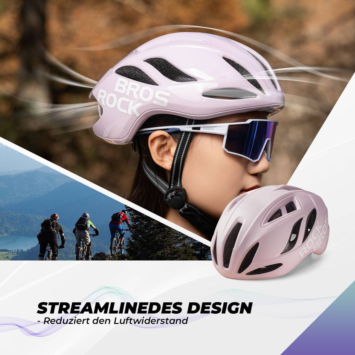 ROCKBROS Fietshelm 58-62cm Verstelbare Stedelijke Helm Ventilatie Unisex