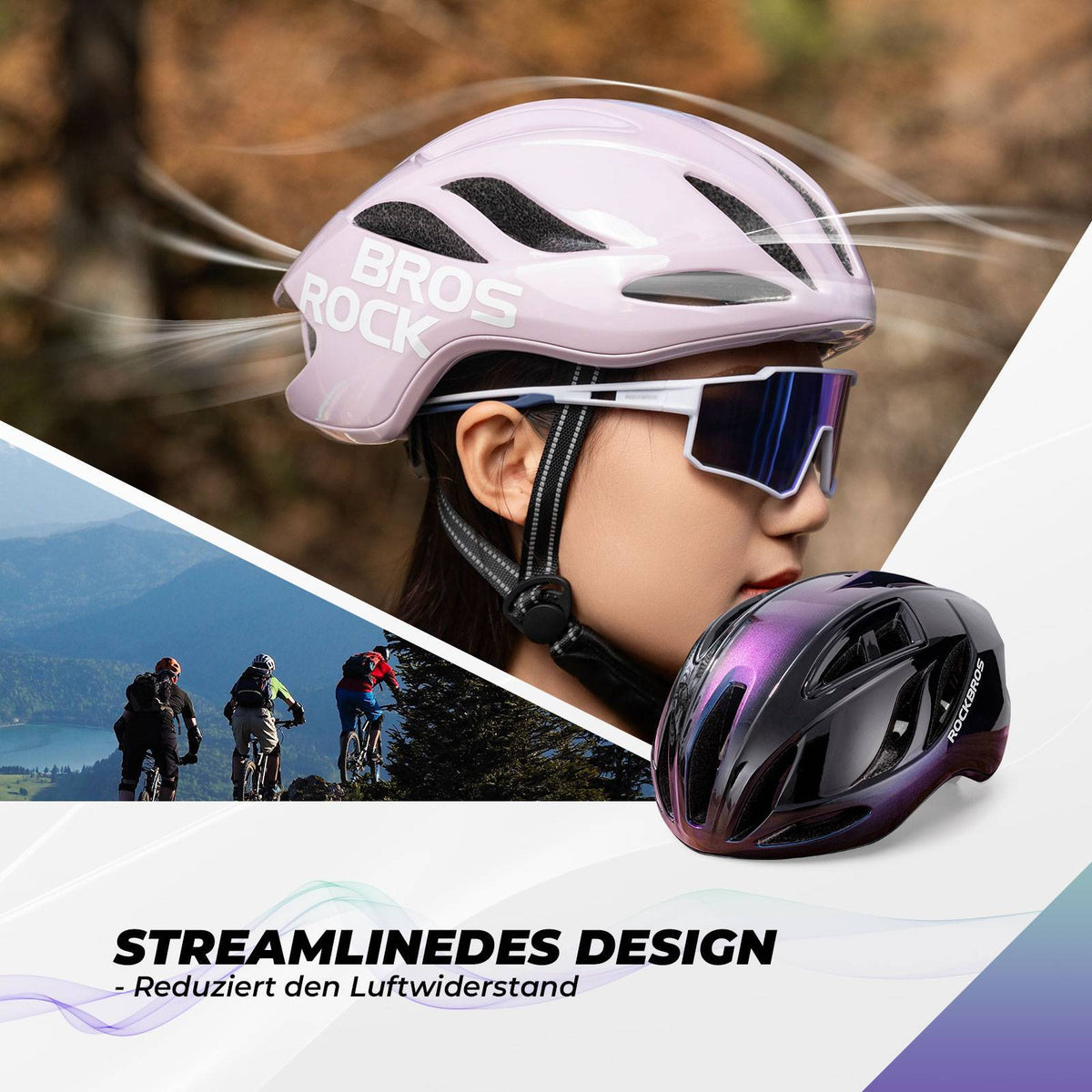 ROCKBROS Fietshelm 58-62cm Verstelbare Stedelijke Helm Ventilatie Unisex