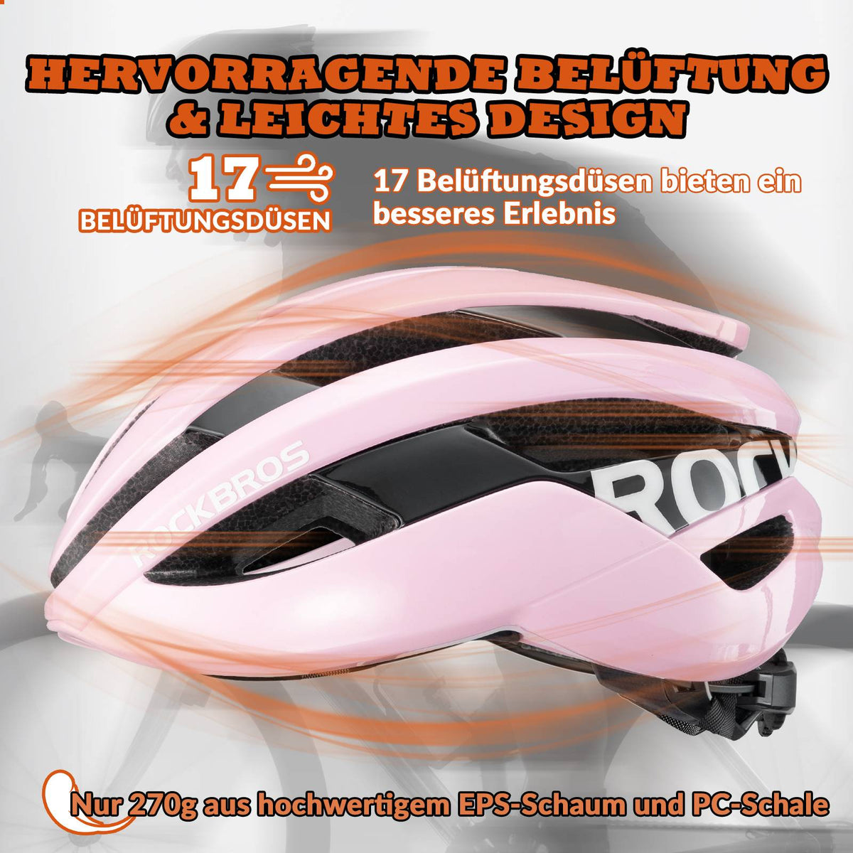ROCKBROS Fietshelm Sport Mountainbike Beschermhelm Ademend 54-58cm